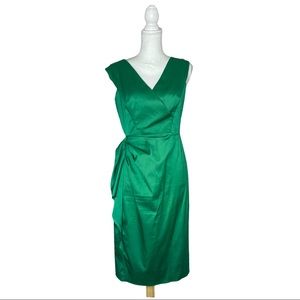 Maggy London Green Stain Cocktail Sheath Dress
